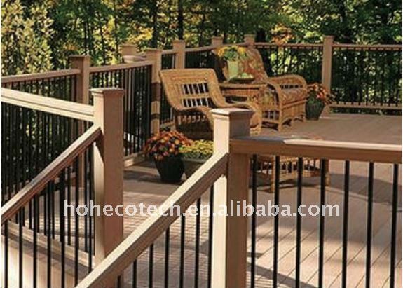 Pavimentazione esterno impermeabile wpc plastica wpc pavimenti/decking composito decking