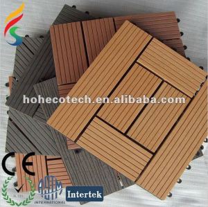 60% legno +35% polietilene ad alta densità +5% additivi chimici piano decking di wpc piastrelle di ceramica/mattonelle diy//stanza da bagno piastrella
