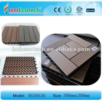 Hoh ecotech legno composito di plastica wpc decking pavimentazione piastrelle di ceramica/mattonelle diy//stanza da bagno piastrella