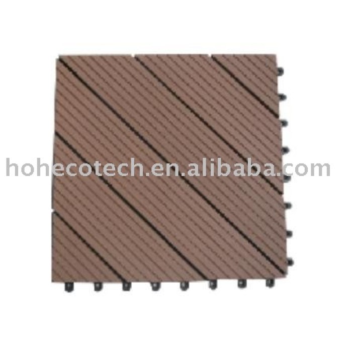 Decking de plancher de Huasu WPC (ISO9001, ISO14001, ROHS, CE)