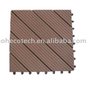 Decking de plancher de Huasu WPC (ISO9001, ISO14001, ROHS, CE)