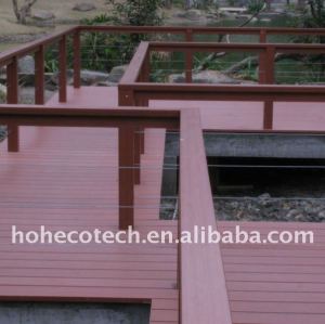 decking composé en plastique en bois de plate-forme de bois de construction de wpc de panneau de plancher de wpc/decking de plancher