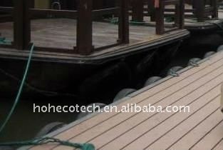 Plancher du wpc imperméable à l'eau extérieur WPC de plancher/decking en plastique composé de decking