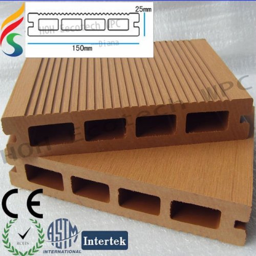 ecológica wood plastic decking ao ar livre