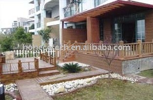 panneau de plancher composé en plastique en bois de decking