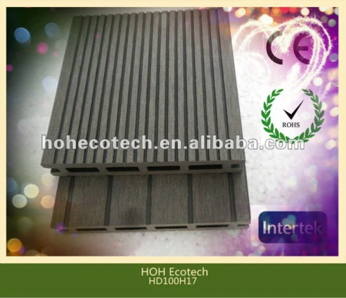 Durevole caldo vendita eco - amichevole wpc decking vuoto ( acqua prova, uv resistenza, resistenza rot e crack )