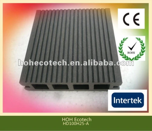 Durevole caldo vendita eco - amichevole wpc decking vuoto ( acqua prova, uv resistenza, resistenza rot e crack )