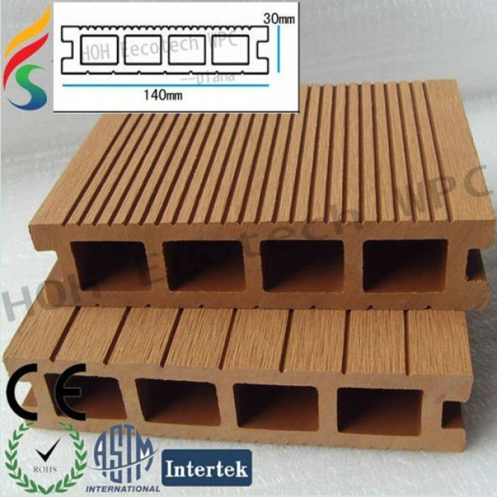 madera decking compuesto plástico de madera 140x30mm