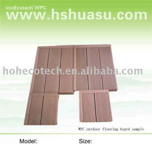 Wood plastic composite pisos