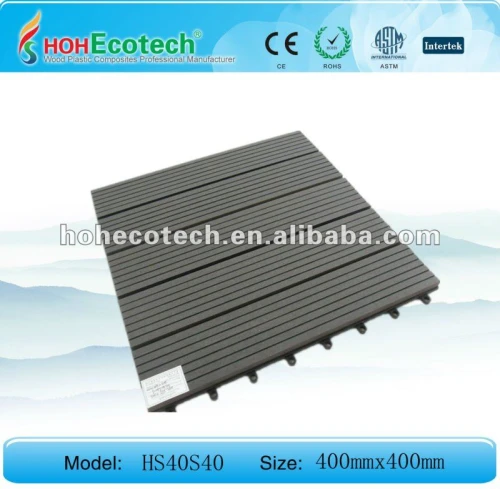 Wood plastic composite decking telha/ wpc telha do banheiro placa