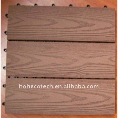 Fashional del hogar/bricolaje exteriorcentro de suelo de la máquina de extrusión de wpc decking azulejos de piso