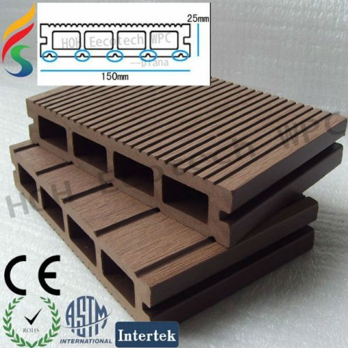 150*25mm wpc decking composito