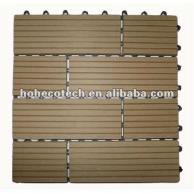Wood plastic composite decking telhas para jardim/ varanda/ quintal/ pátio