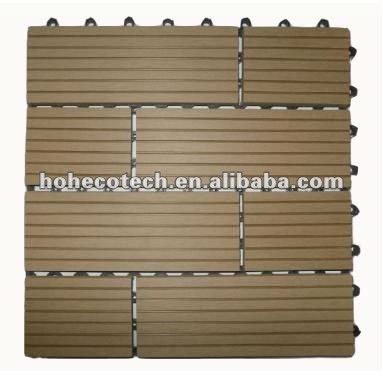 Wood plastic composite decking telhas para jardim/ varanda/ quintal/ pátio
