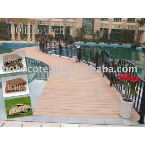 tablero de cubierta popular de WPC/decking/suelo al aire libre