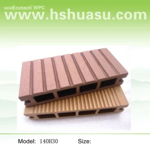 Madeira decking composto plástico