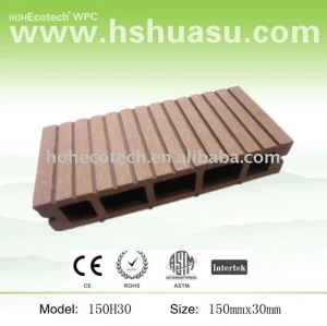 Baratos& qulity alto sólido composite tábua material decking de wpc