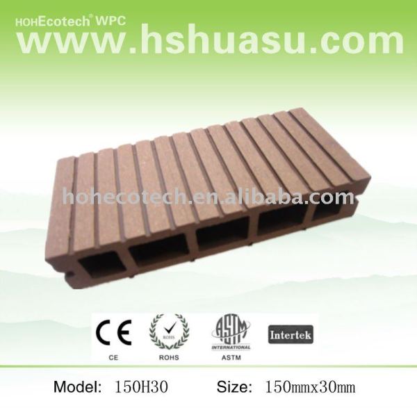 Baratos& alto qulity compuesto sólido junta material decking del wpc