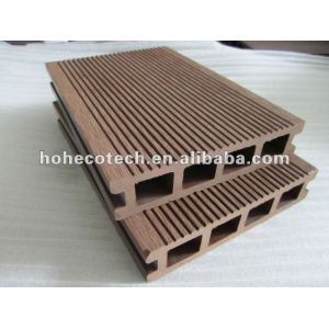 Madera decking compuesto plástico/decking del wpc/compuesto de madera/piso al aire libre/suelo de jardín