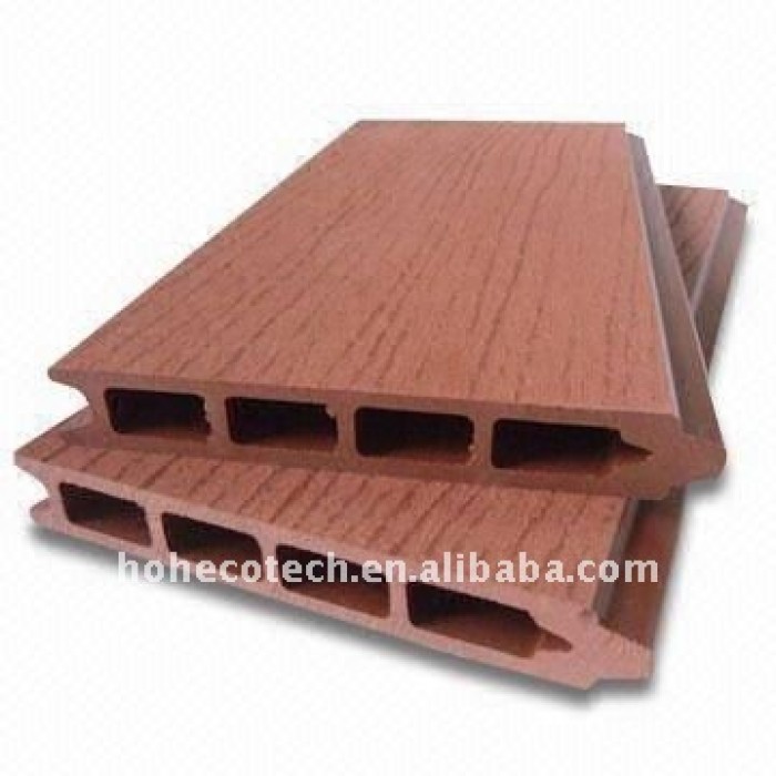la superficie de lijado de madera decking compuesto plástico decking del wpc decking compuesto