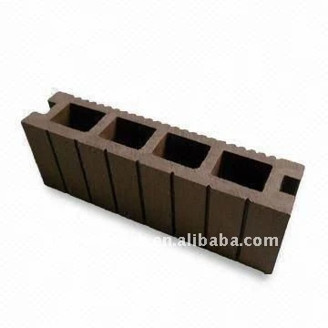 A decoração do piso ao ar livre decks de madeira/piso decking de wpc wood plastic composite decking