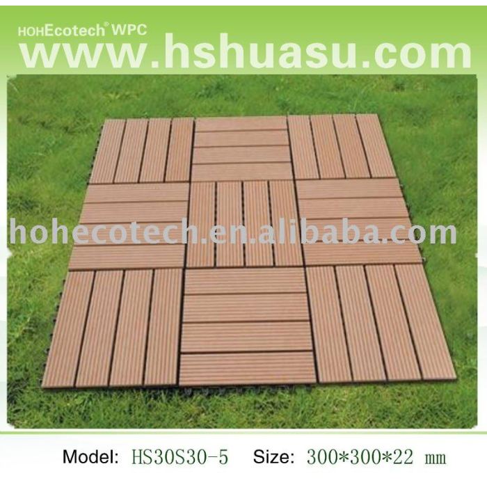 Eco - amichevole legno decking composito di plastica/pavimento di piastrelle