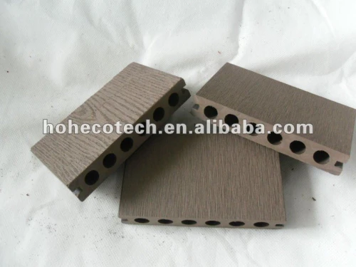 Goffratura superficie hoh ecotech 138x23 foro tondo di legno wpc plastico composito decking/pavimento di piastrelle