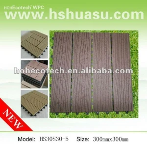 300*300mm piastrelle decking di wpc