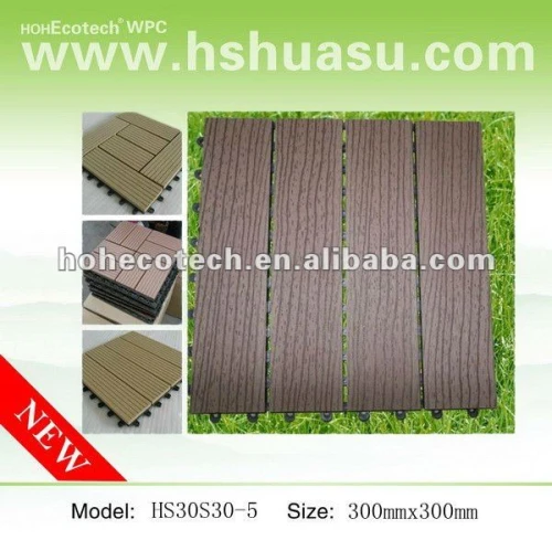 300*300mm piastrelle decking di wpc