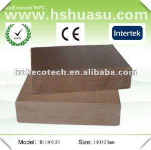 Huasu sólido populares al aire libre del wpc compuesto plástico de madera de la cubierta ( ce rohs iso9001 )