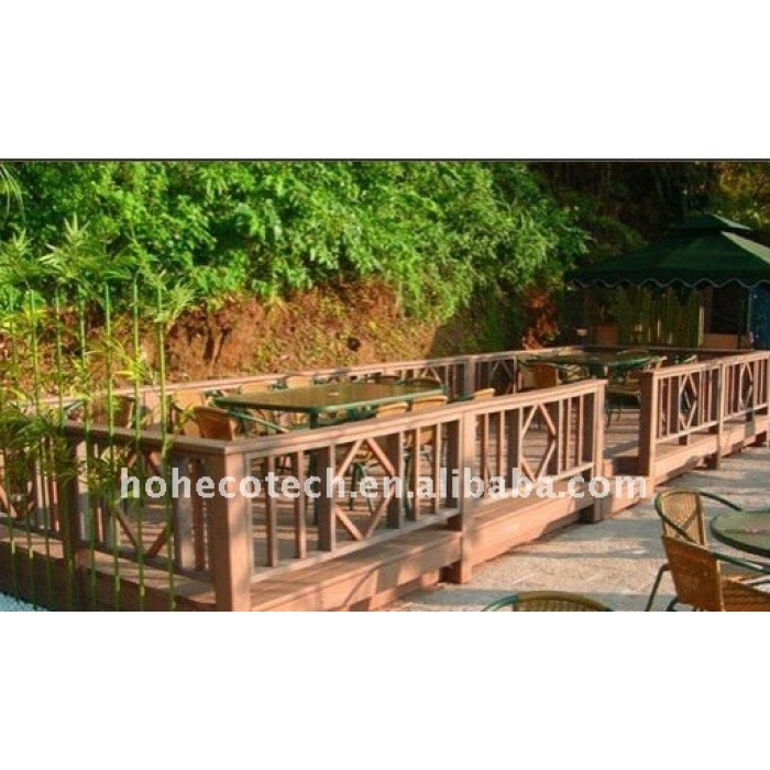 Nuevos pisos de madera natural pisos del hotel decking del wpc compuesto plástico de madera decking/suelo