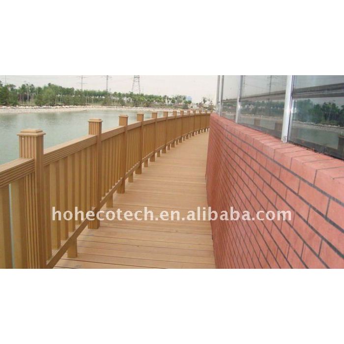 Decking del wpc/suelo ( ce, rohs, astm, iso 9001, iso 14001, intertek ) wpc cubierta de madera
