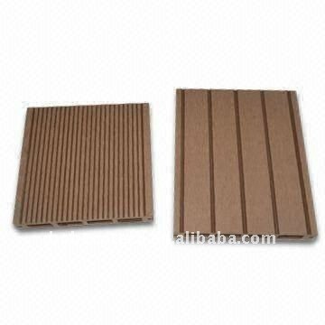 Wpc bois plastique composite decking 150*25mm/plancher en carton ( ce, rohscertificat, astm., iso9001, iso14001, intertek ) wpc platelage
