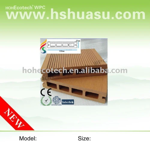 Decking de wpc, ce, iso9001, iso14001approved