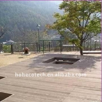Villa/barra de la construcción de cubiertas wpc compuesto plástico de madera decking azulejos cubiertas de plástico compuesto