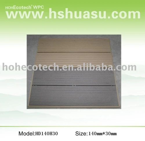 Wpc decking ao ar livre ( iso9001, iso14001, rohs, ce )
