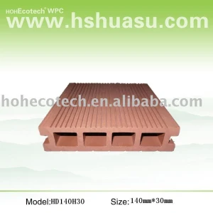 Wpc decking ao ar livre ( iso9001, iso14001, rohs, ce )