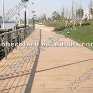 Material impermeável de madeira decking composto plástico/pisos ( ce, rohs, astm, intertek ) wpc telha de assoalho