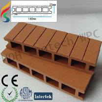 Decking de wpc/oco piso de madeira composto plástico- móveis ourdoor