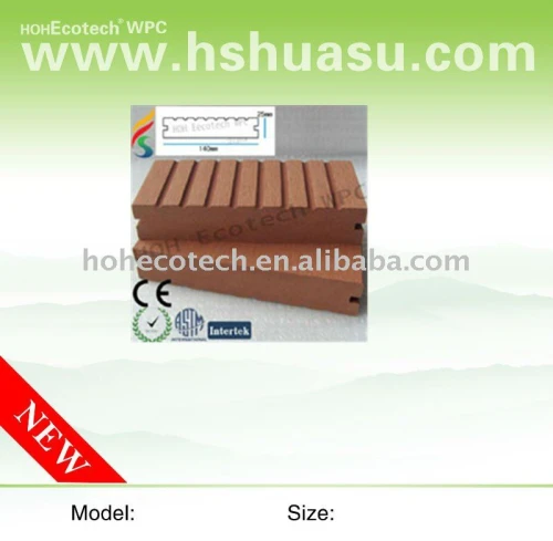 Decking de wpc, ce, iso9001, iso14001approved