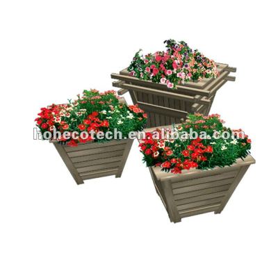 jardín compuesto plástico de madera caja de la flor