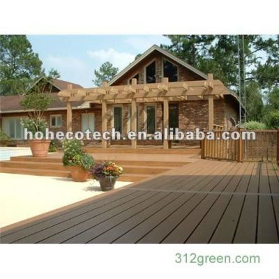 Decking/plancher en plastique semblants en bois normaux du bois de charpente WPC