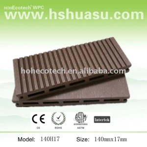 sólidos de madeira composto decking exterior