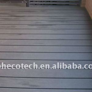 Wpc legno decking composito di plastica/pavimentazione ( ce, rohs, astm, iso 9001, iso 14001, intertek ) wpc decking composito