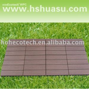 mattonelle composite di plastica di legno ecologiche di decking