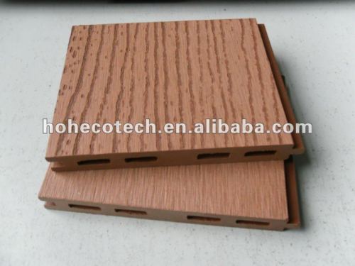 Decking de HOH Ecotech 125x15 WPC/carrelage composés en plastique en bois extérieurs gravants en refief