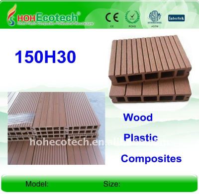 Wpc wood plastic composite decking sintetico/pavimentazione