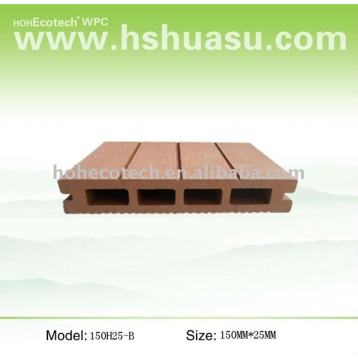 Wpc decking ao ar livre ( iso9001, iso14001, rohs, ce )