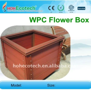 Compositi legno plastica fioriera giardino esterno recinzione wpc fioriera wpc ringhiera/recinzioni fiore box