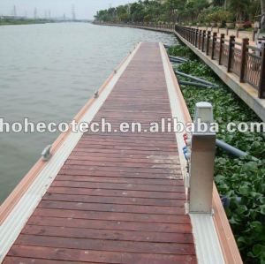 Ecofriendly popolare legno decking composito di plastica wpc decking/pavimentazione ( ce, rohs, astm, iso9001, iso14001, intertek )